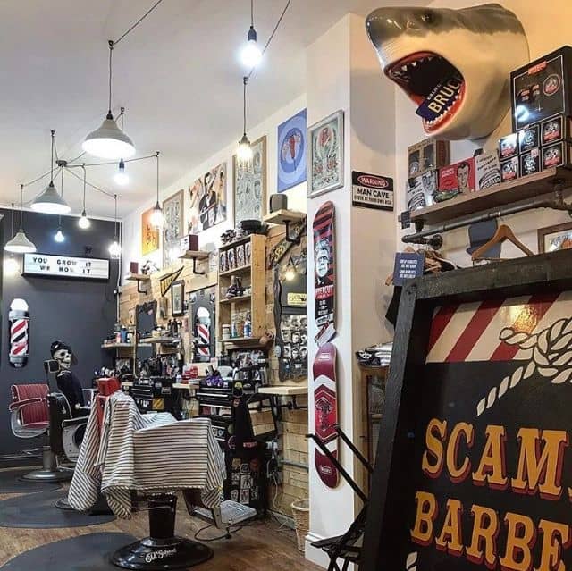 Scammells Barber Shop logo